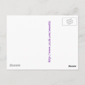 Briefkaart horizontale Sjabloon (Achterkant)