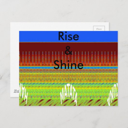 Briefkaart horizontale Sjabloon (Voorkant / Achterkant)