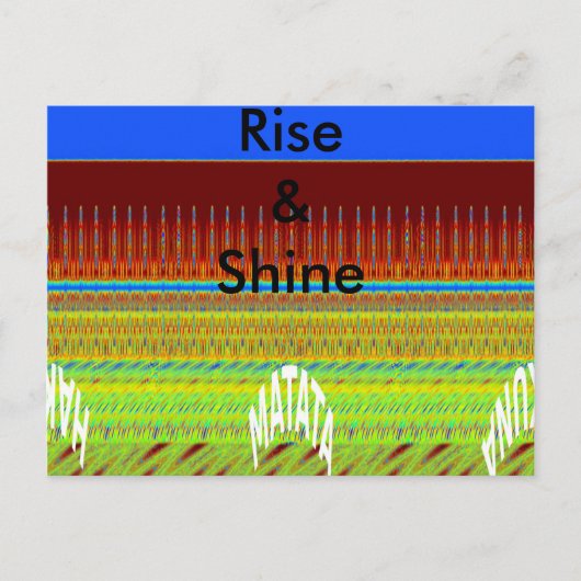 Briefkaart horizontale Sjabloon (Voorkant)