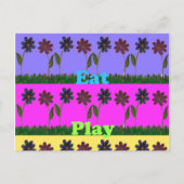 Briefkaart horizontale Sjabloon (Voorkant)