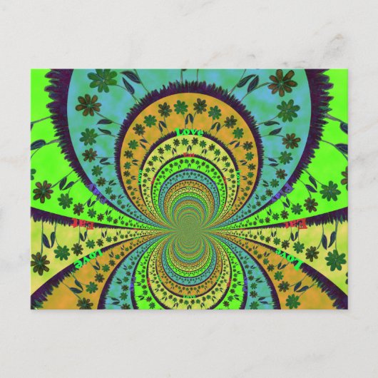 Briefkaart horizontale Sjabloon (Voorkant)