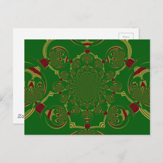 Briefkaart horizontale Sjabloon (Voorkant / Achterkant)