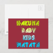 Briefkaart horizontale Sjabloon (Voorkant / Achterkant)