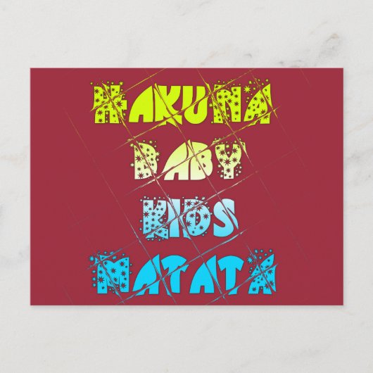 Briefkaart horizontale Sjabloon (Voorkant)