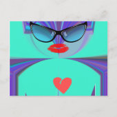 Briefkaart horizontale Sjabloon (Voorkant)