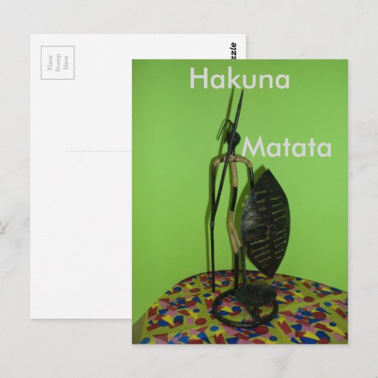 Briefkaart horizontale Sjabloon (Voorkant / Achterkant)