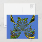 Briefkaart horizontale Sjabloon (Voorkant / Achterkant)