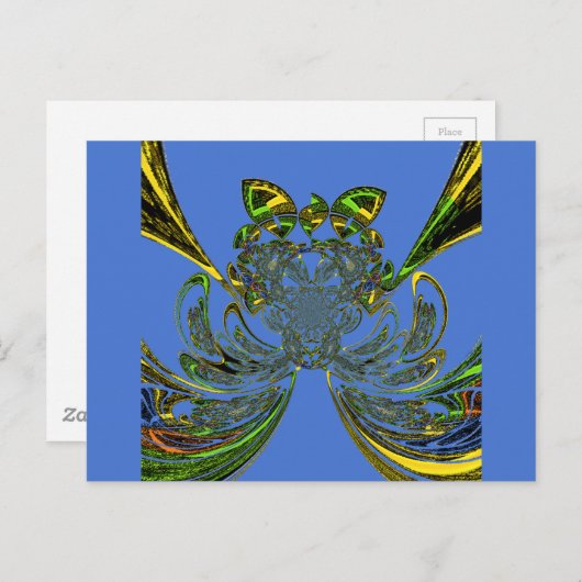 Briefkaart horizontale Sjabloon (Voorkant / Achterkant)