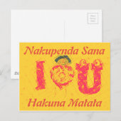 Briefkaart horizontale Sjabloon (Voorkant / Achterkant)