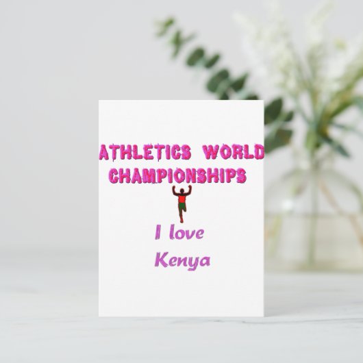 Briefkaart horizontale Sjabloon (Staand voorkant)