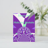 Briefkaart horizontale Sjabloon (Staand voorkant)