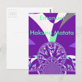 Briefkaart horizontale Sjabloon (Voorkant / Achterkant)