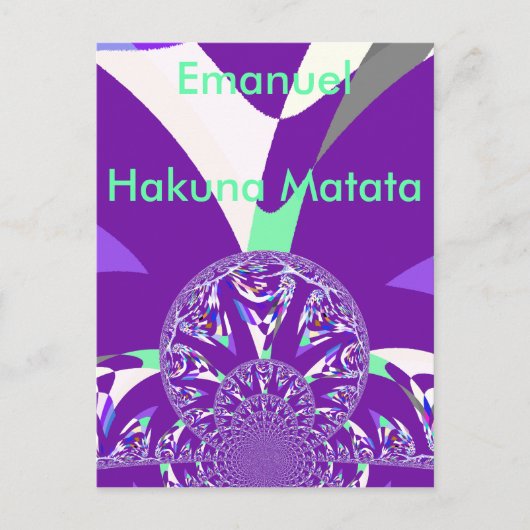 Briefkaart horizontale Sjabloon (Voorkant)