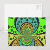 Briefkaart horizontale Sjabloon (Voorkant / Achterkant)