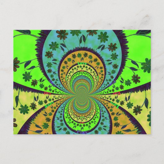 Briefkaart horizontale Sjabloon (Voorkant)