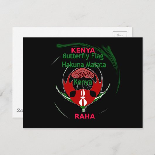 Briefkaart horizontale Sjabloon (Voorkant / Achterkant)