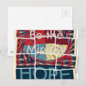 Briefkaart horizontale Sjabloon (Voorkant / Achterkant)