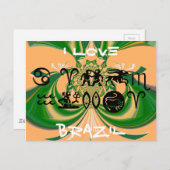 Briefkaart horizontale Sjabloon (Voorkant / Achterkant)