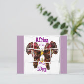 Briefkaart horizontale Sjabloon (Staand voorkant)