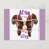 Briefkaart horizontale Sjabloon (Voorkant)