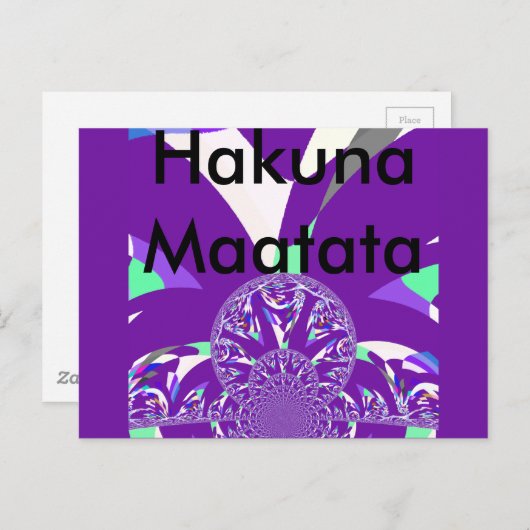 Briefkaart horizontale Sjabloon (Voorkant / Achterkant)