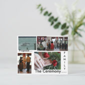 Briefkaart horizontale Sjabloon (Staand voorkant)