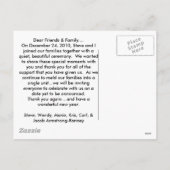 Briefkaart horizontale Sjabloon (Achterkant)