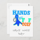 Briefkaart horizontale Sjabloon (Voorkant / Achterkant)