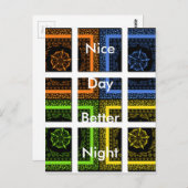 Briefkaart horizontale Sjabloon (Voorkant / Achterkant)