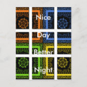 Briefkaart horizontale Sjabloon (Voorkant)