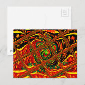 Briefkaart horizontale Sjabloon (Voorkant / Achterkant)