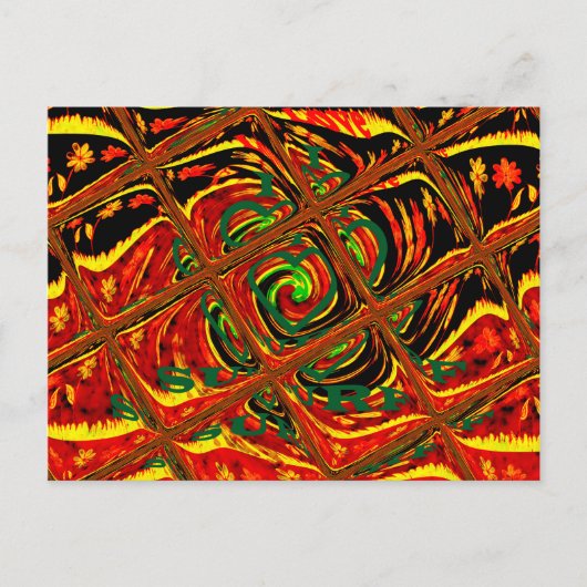 Briefkaart horizontale Sjabloon (Voorkant)