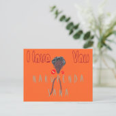 Briefkaart horizontale Sjabloon (Staand voorkant)