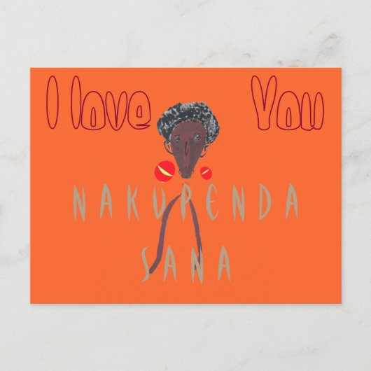 Briefkaart horizontale Sjabloon (Voorkant)