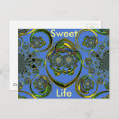 Briefkaart horizontale Sjabloon (Voorkant / Achterkant)