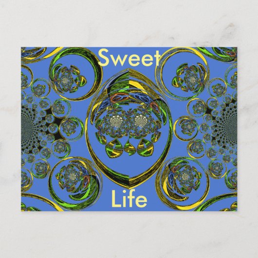 Briefkaart horizontale Sjabloon (Voorkant)