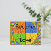 Briefkaart horizontale Sjabloon (Staand voorkant)