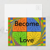 Briefkaart horizontale Sjabloon (Voorkant / Achterkant)