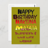 Briefkaart horizontale Sjabloon (Voorkant / Achterkant)