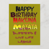 Briefkaart horizontale Sjabloon (Voorkant)