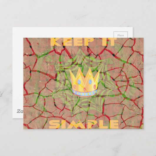 Briefkaart horizontale Sjabloon (Voorkant / Achterkant)