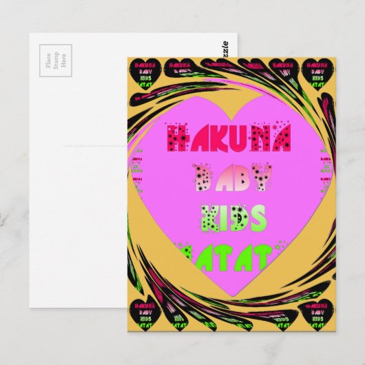 Briefkaart horizontale Sjabloon (Voorkant / Achterkant)