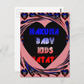 Briefkaart horizontale Sjabloon (Voorkant / Achterkant)