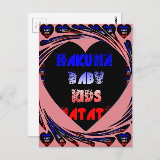 Briefkaart horizontale Sjabloon (Voorkant / Achterkant)