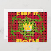 Briefkaart horizontale Sjabloon (Voorkant / Achterkant)