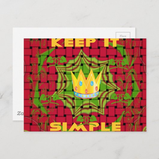 Briefkaart horizontale Sjabloon (Voorkant / Achterkant)