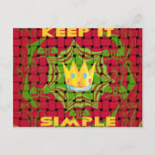 Briefkaart horizontale Sjabloon (Voorkant)