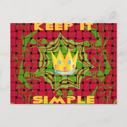 Briefkaart horizontale Sjabloon (Voorkant)