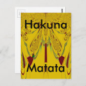 Briefkaart horizontale Sjabloon (Voorkant / Achterkant)