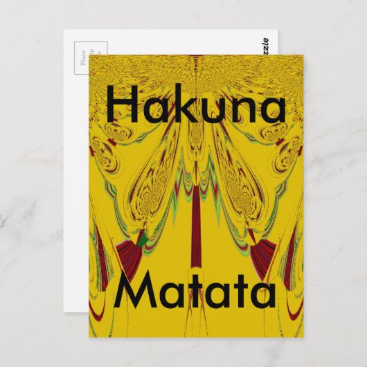 Briefkaart horizontale Sjabloon (Voorkant / Achterkant)